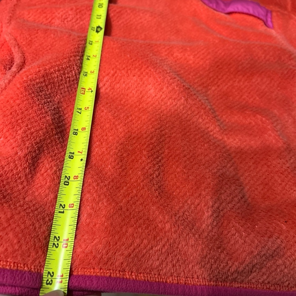 Patagonia Polartec Re-tool Half Snap Pullover Womens Sherpa Retro Y2k Orange - Picture 6 of 8